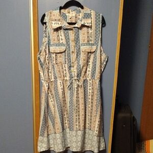 Speed Control 3x Sleeveless Patterned Dress